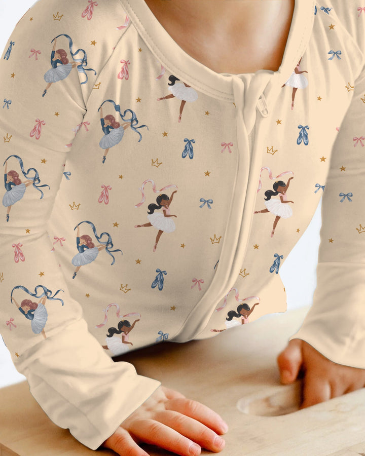 Sugar Plum Ballerina Christmas Bamboo Convertible Zippy