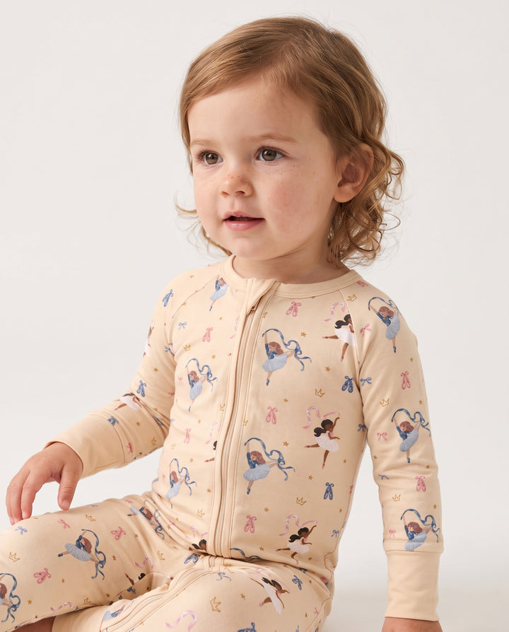 Sugar Plum Ballerina Christmas Bamboo Convertible Zippy