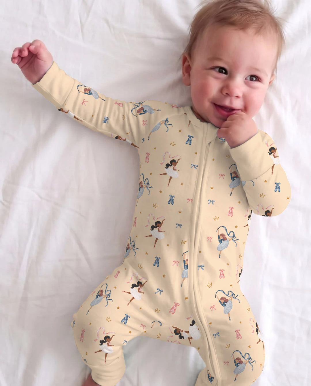 Sugar Plum Ballerina Christmas Bamboo Convertible Zippy