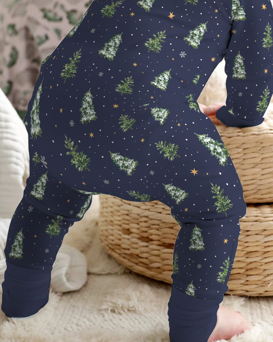 Midnight Evergreen Christmas Bamboo Convertible Zippy
