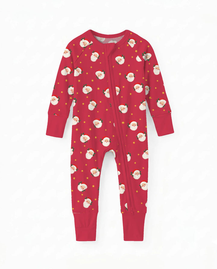 Jolly Santa Starry Christmas Bamboo Convertible Zippy
