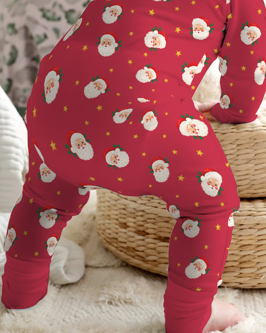 Jolly Santa Starry Christmas Bamboo Convertible Zippy