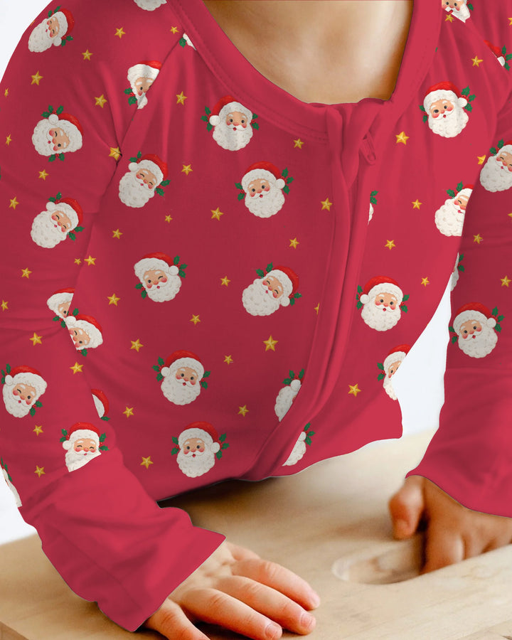 Jolly Santa Starry Christmas Bamboo Convertible Zippy