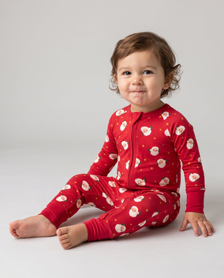 Jolly Santa Starry Christmas Bamboo Convertible Zippy