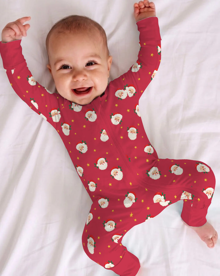 Jolly Santa Starry Christmas Bamboo Convertible Zippy