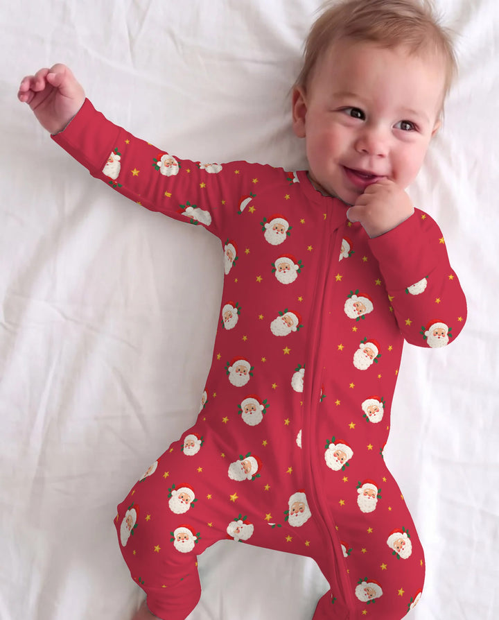 Jolly Santa Starry Christmas Bamboo Convertible Zippy