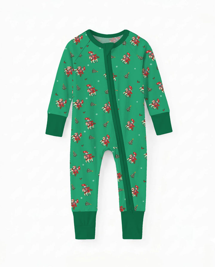 Christmas Horse Riders Bamboo Convertible Zippy