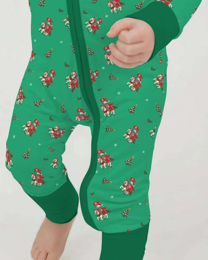Christmas Horse Riders Bamboo Convertible Zippy