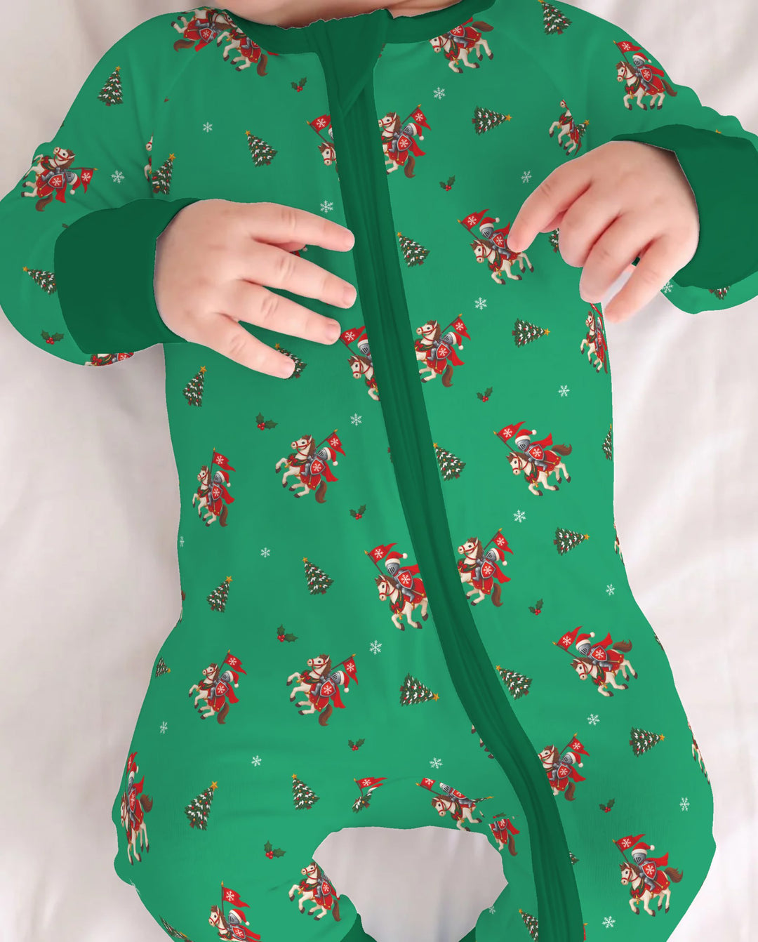 Christmas Horse Riders Bamboo Convertible Zippy
