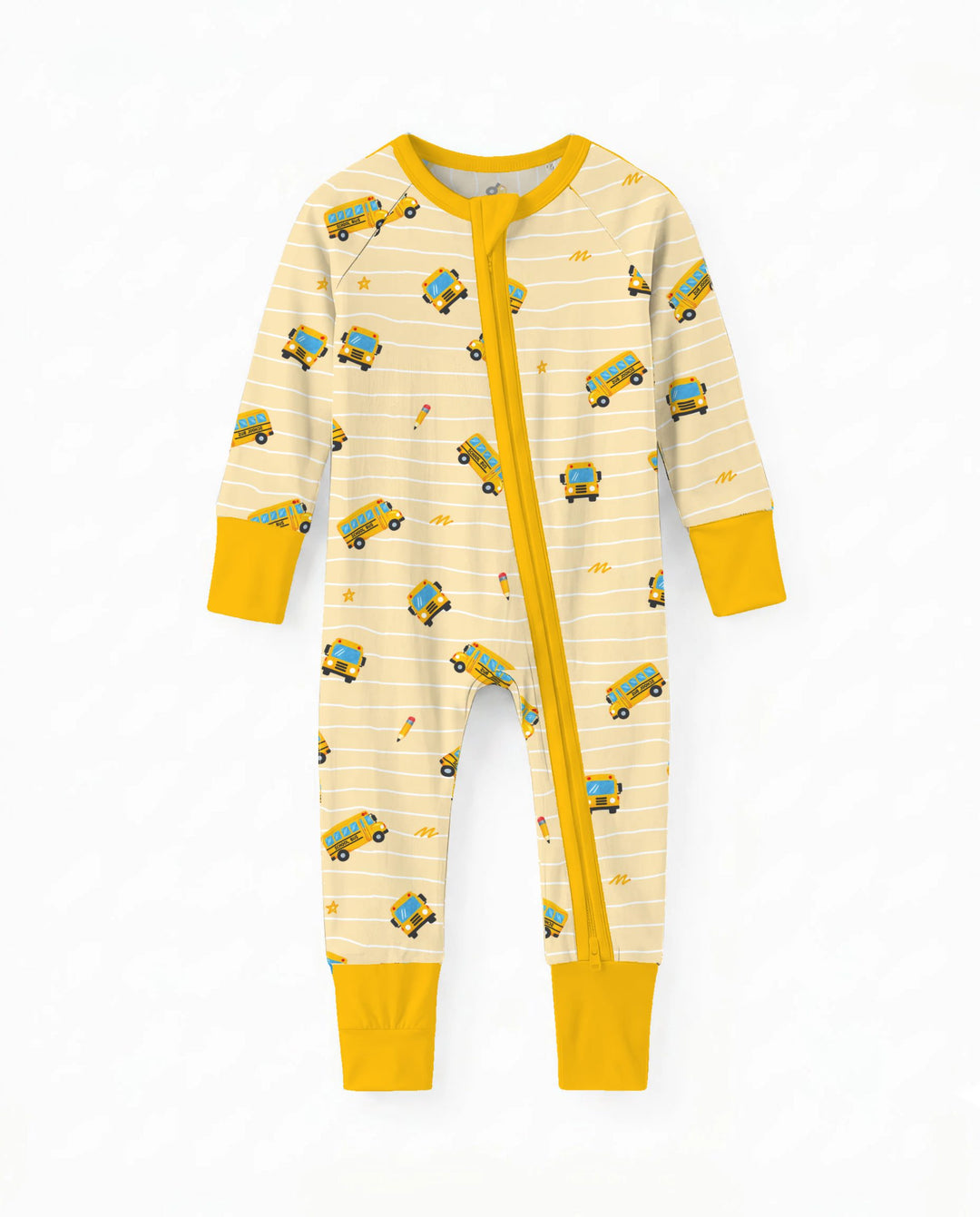 Back to School Bus Doodles Bamboo Convertible Zippy