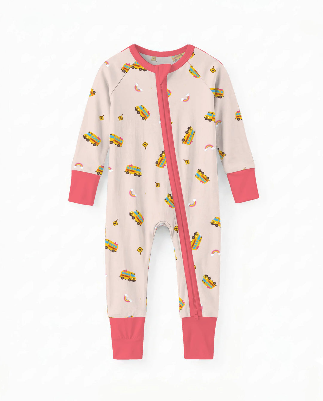 Rainbow School Bus Adventure Bamboo Convertible Zippy