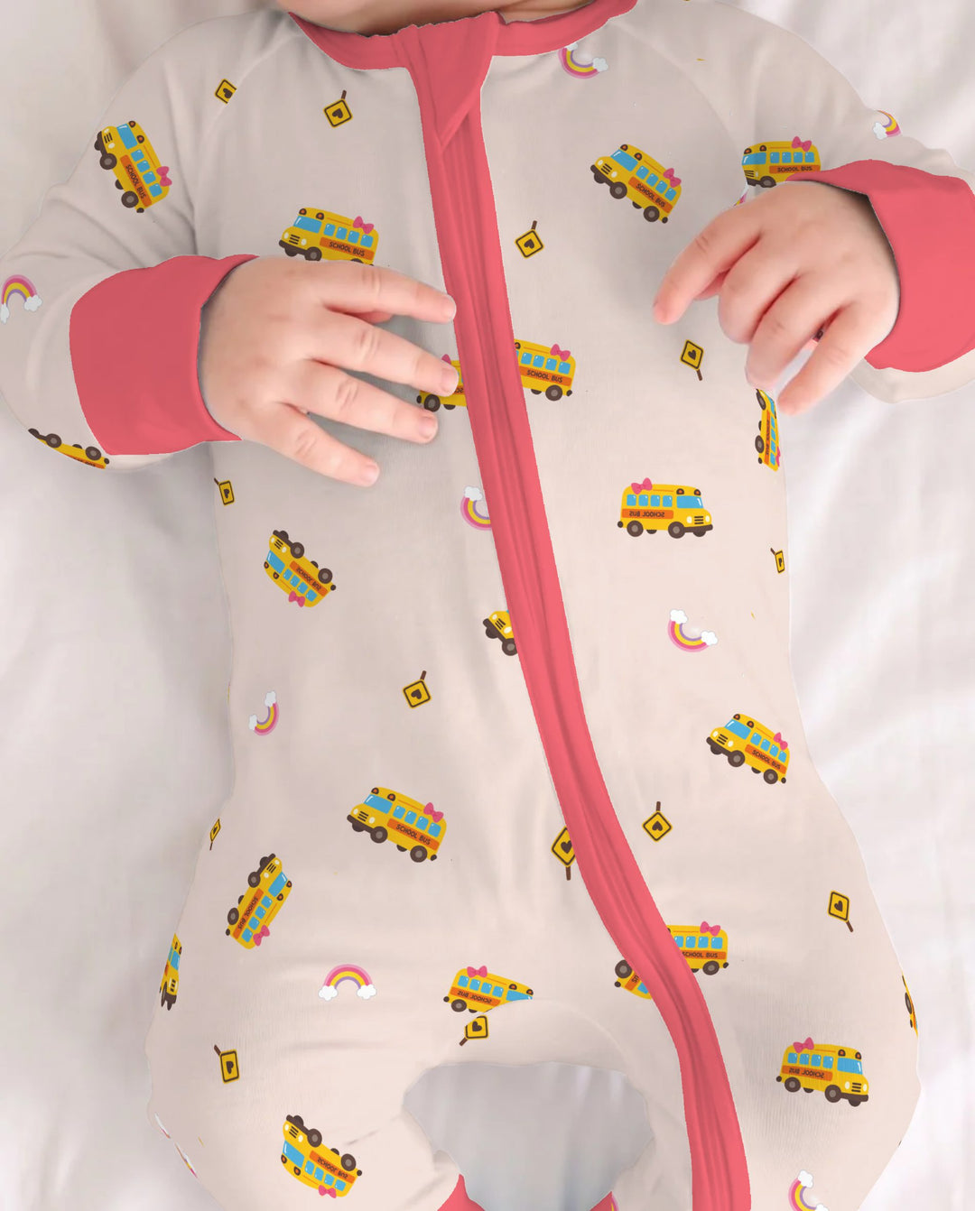 Rainbow School Bus Adventure Bamboo Convertible Zippy