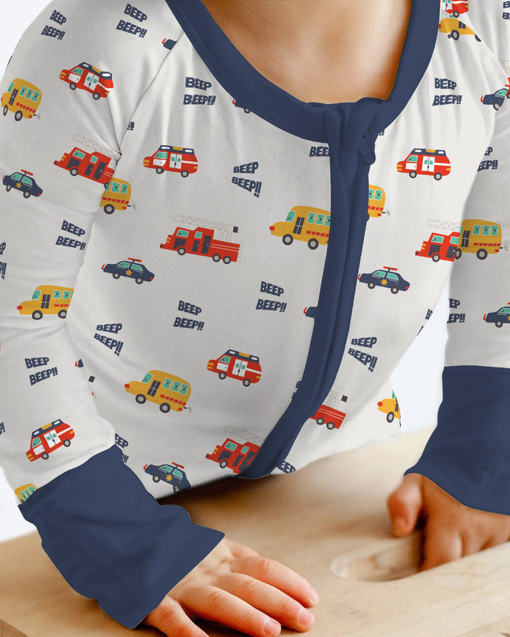 Emergency Vehicles Beep Beep Bamboo Convertible Zippy