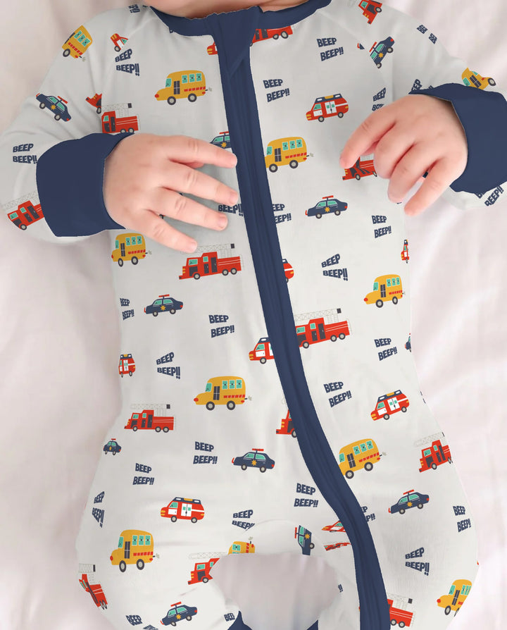 Emergency Vehicles Beep Beep Bamboo Convertible Zippy
