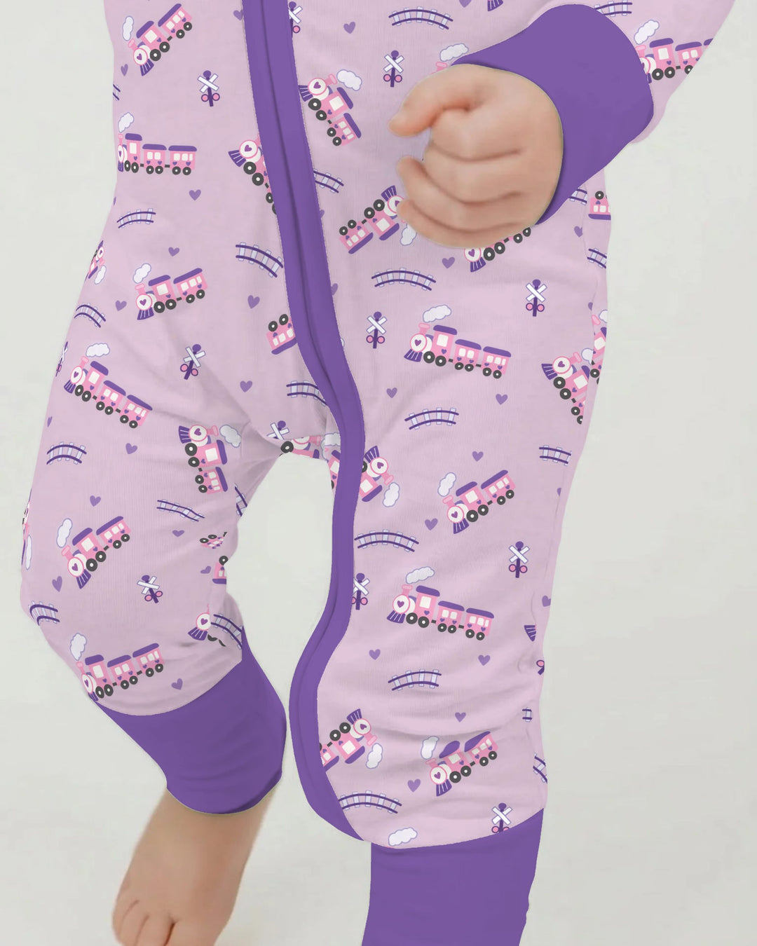 Pink Princess Train Adventure Bamboo Convertible Zippy