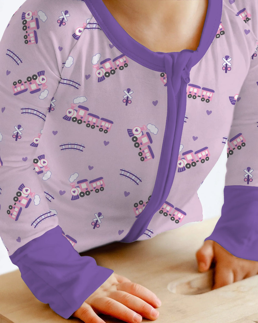 Pink Princess Train Adventure Bamboo Convertible Zippy