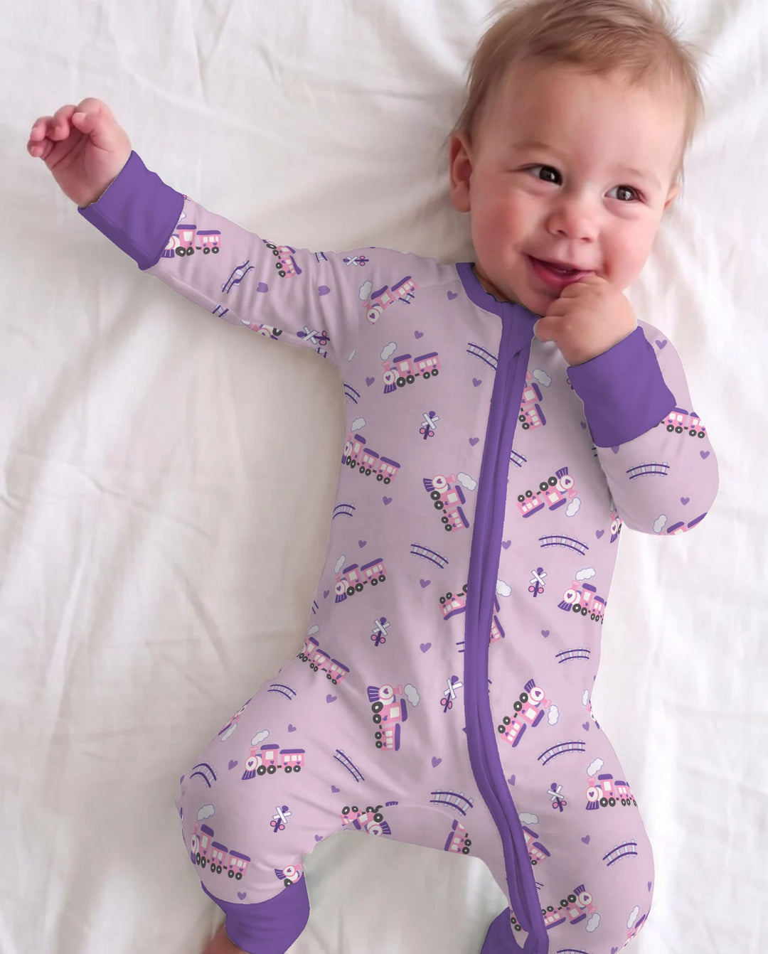 Pink Princess Train Adventure Bamboo Convertible Zippy