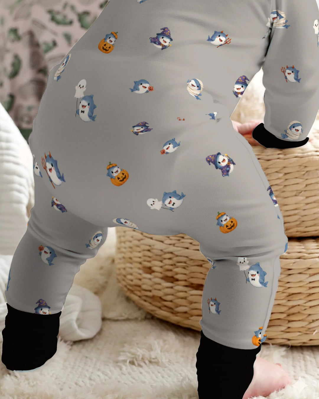Halloween Shark Costume Bamboo Convertible Zippy