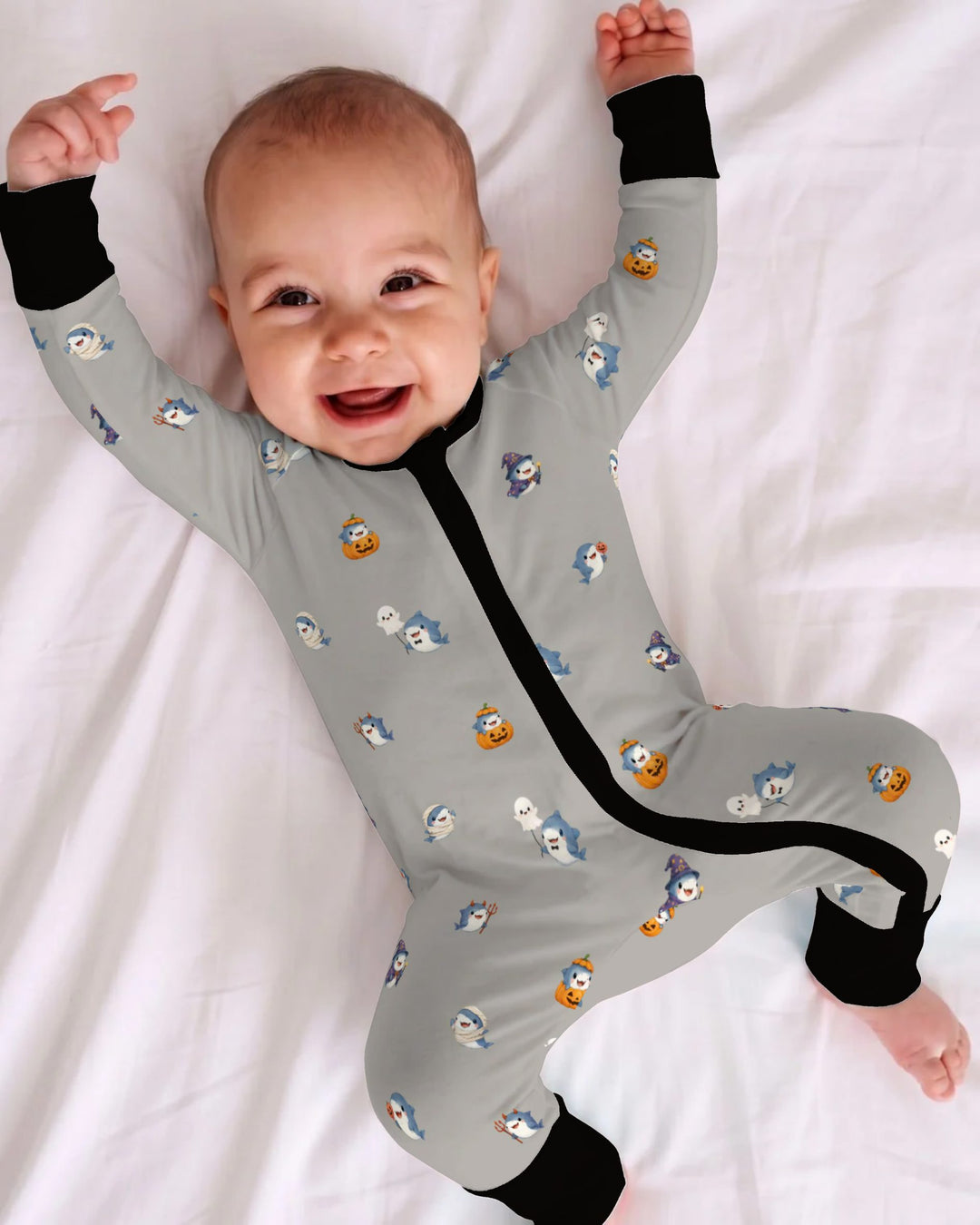 Halloween Shark Costume Bamboo Convertible Zippy