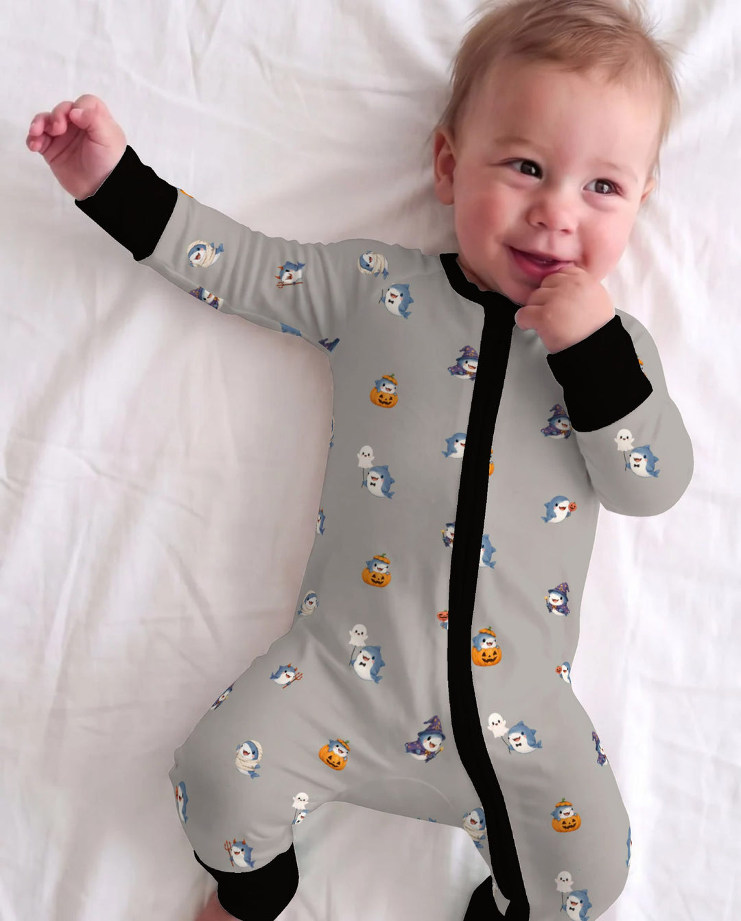 Halloween Shark Costume Bamboo Convertible Zippy