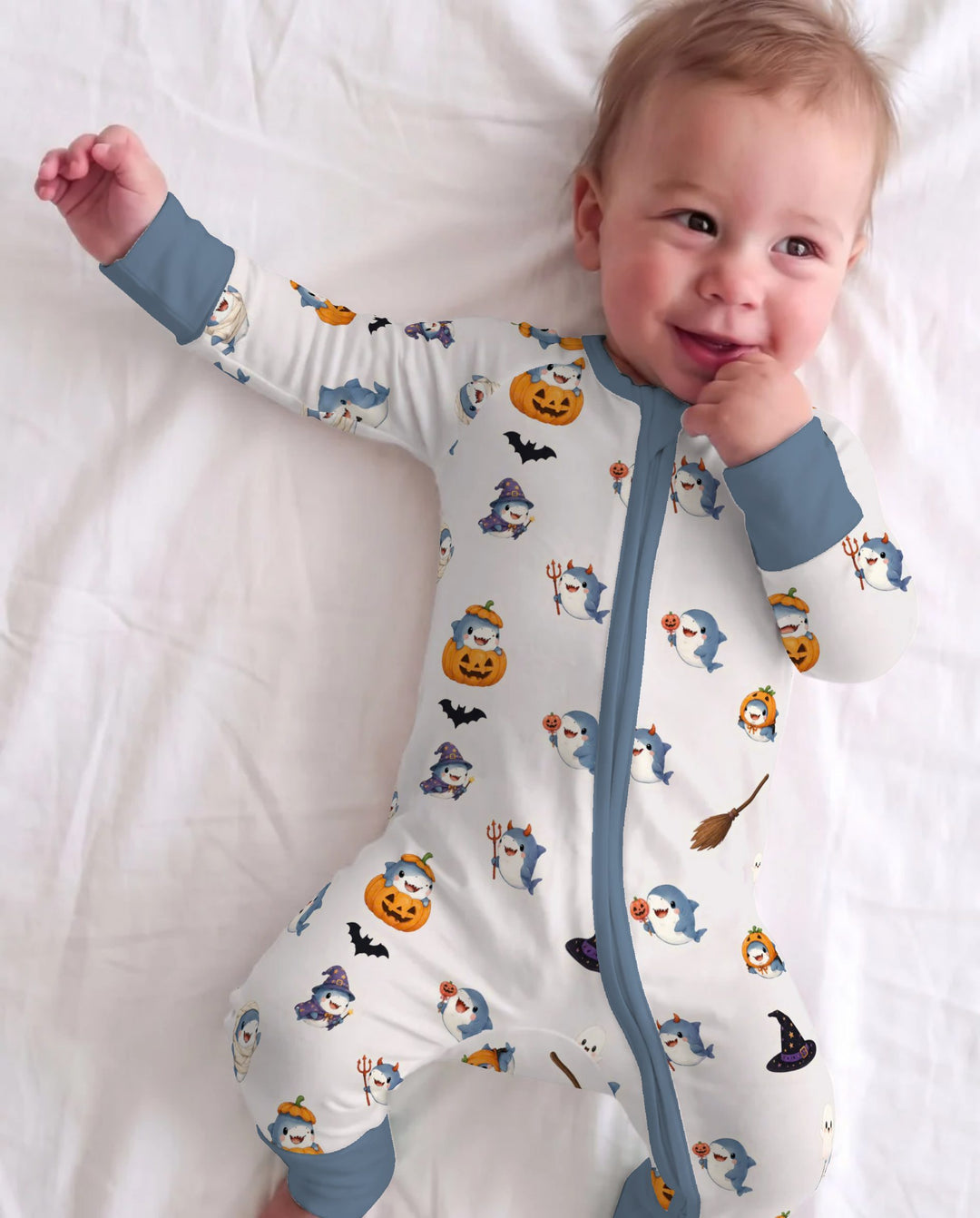 Cute Shark Halloween Party Bamboo Convertible Zippy