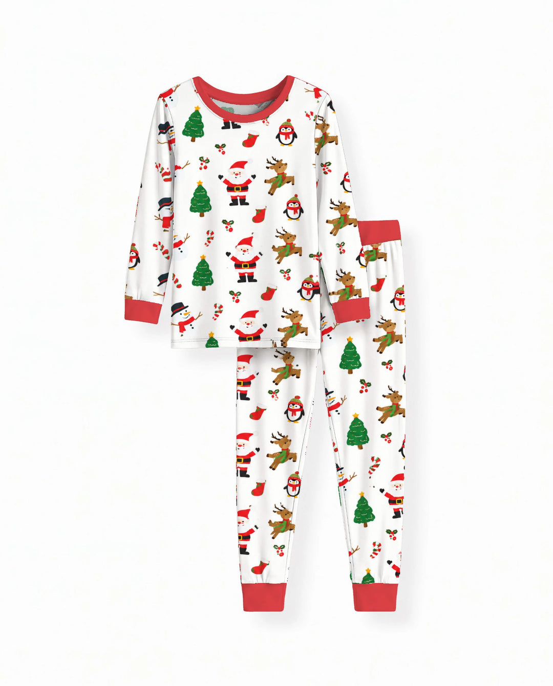 Classic Christmas Friends Bamboo Two Piece Long Sleeve Pajama Set