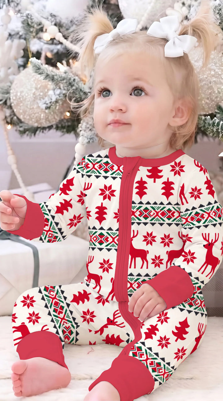 Nordic Reindeer Christmas Bamboo Convertible Zippy