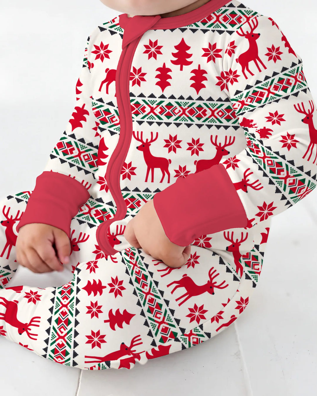 Nordic Reindeer Christmas Bamboo Convertible Zippy