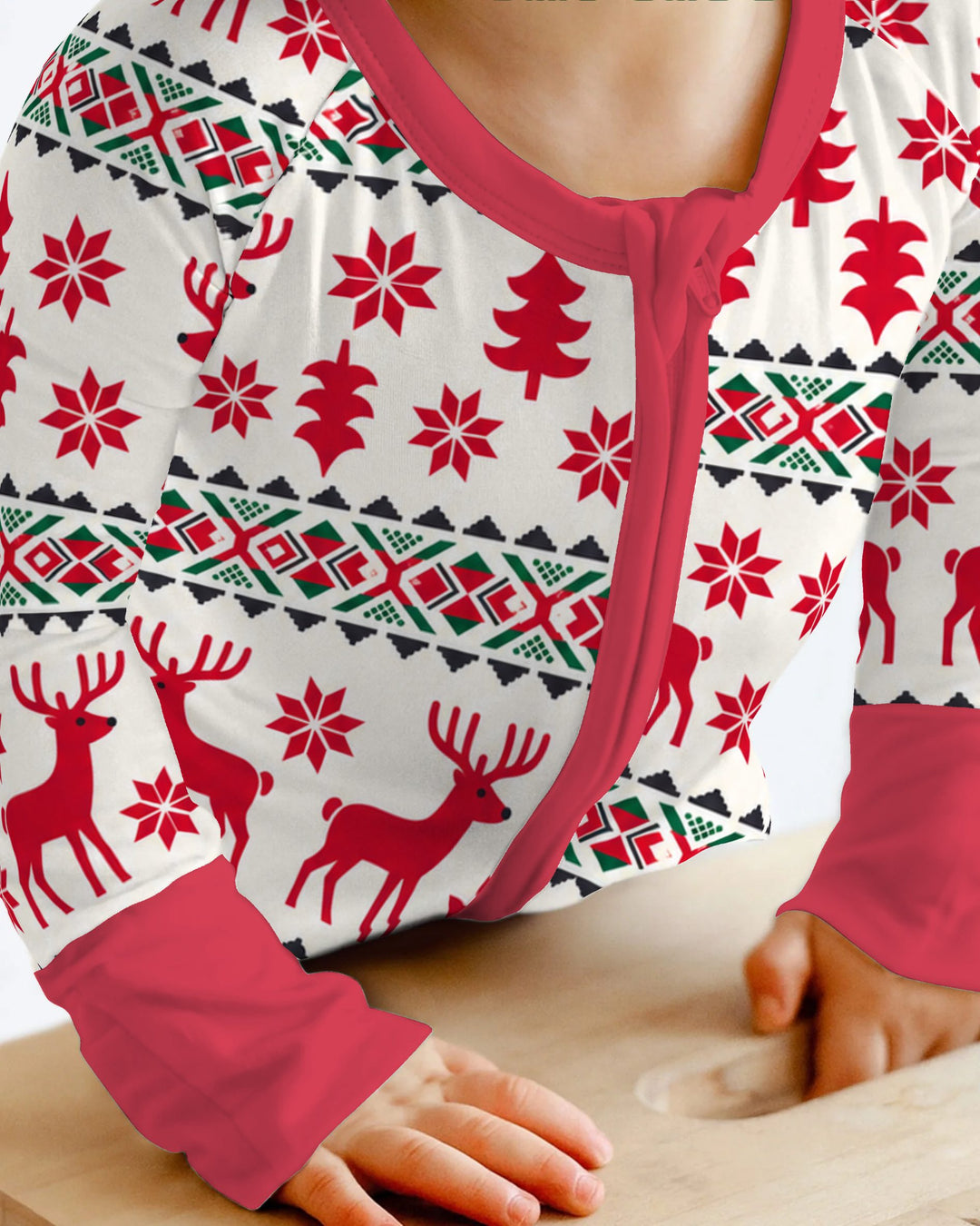 Nordic Reindeer Christmas Bamboo Convertible Zippy