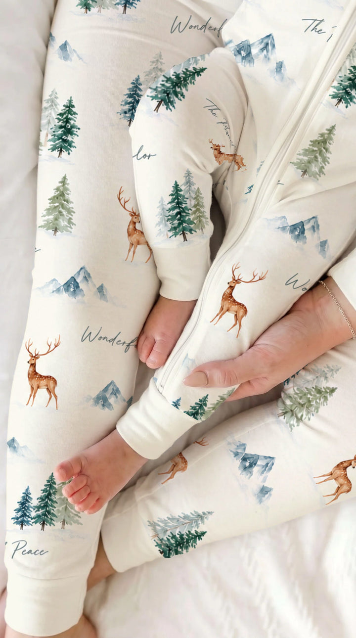 Prince of Peace Winter Woodland Bamboo Convertible Zippy