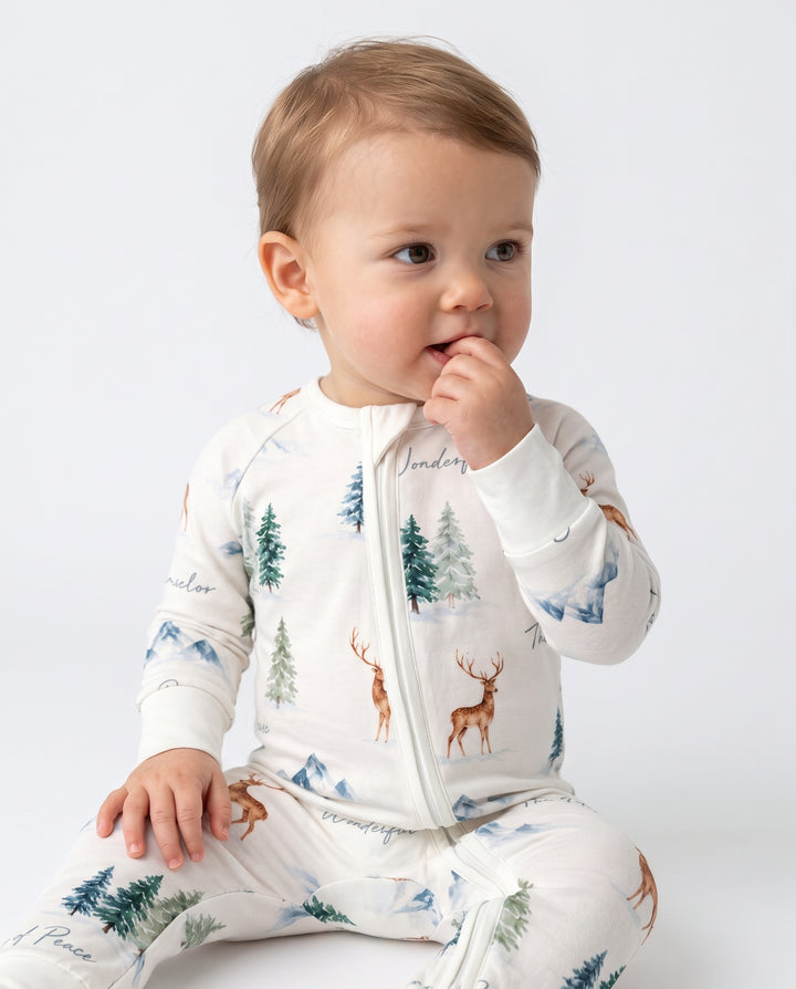 Prince of Peace Winter Woodland Bamboo Convertible Zippy