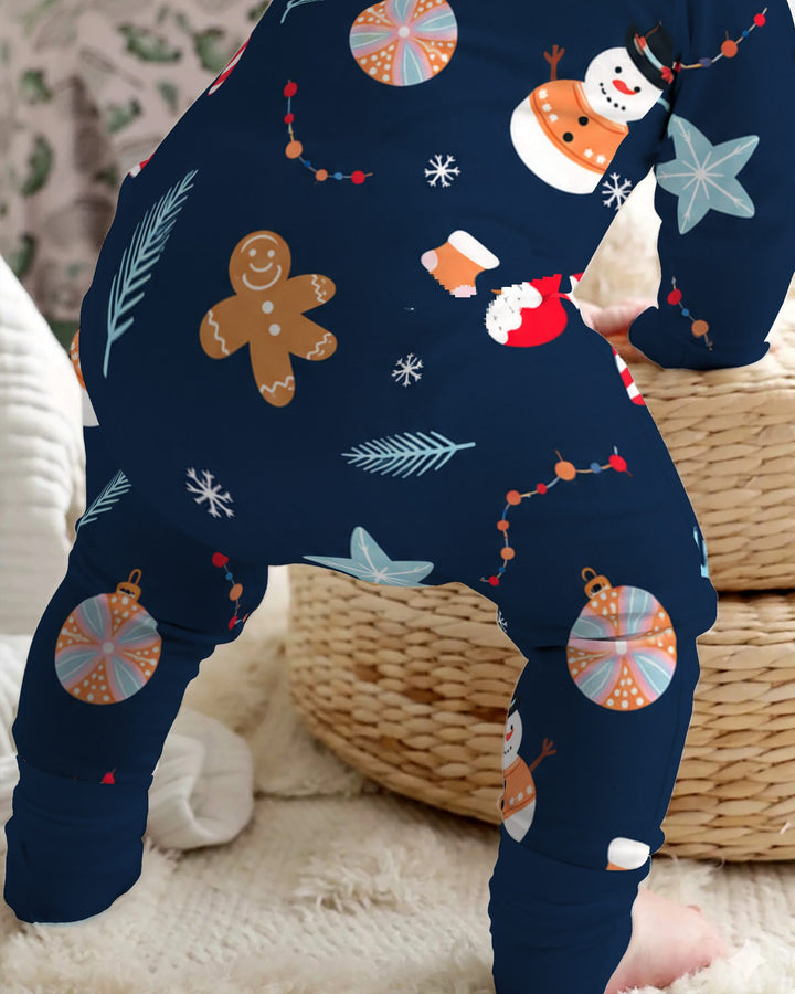 Midnight Snowman Christmas Treats Bamboo Convertible Zippy
