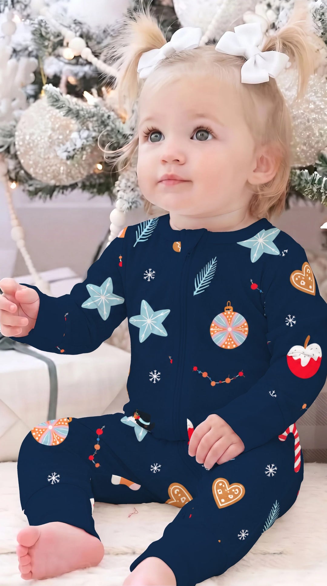 Midnight Snowman Christmas Treats Bamboo Convertible Zippy