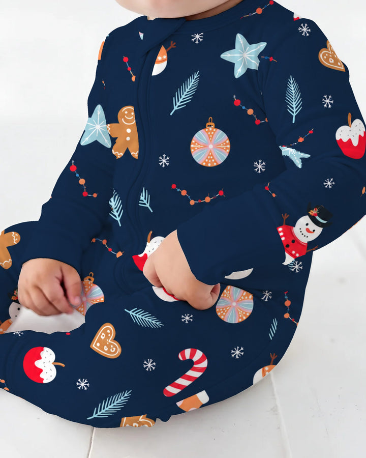 Midnight Snowman Christmas Treats Bamboo Convertible Zippy