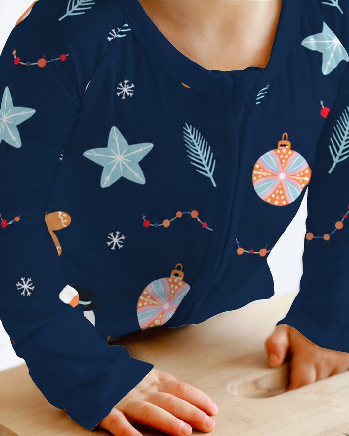 Midnight Snowman Christmas Treats Bamboo Convertible Zippy