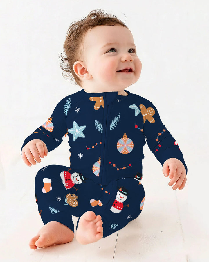 Midnight Snowman Christmas Treats Bamboo Convertible Zippy