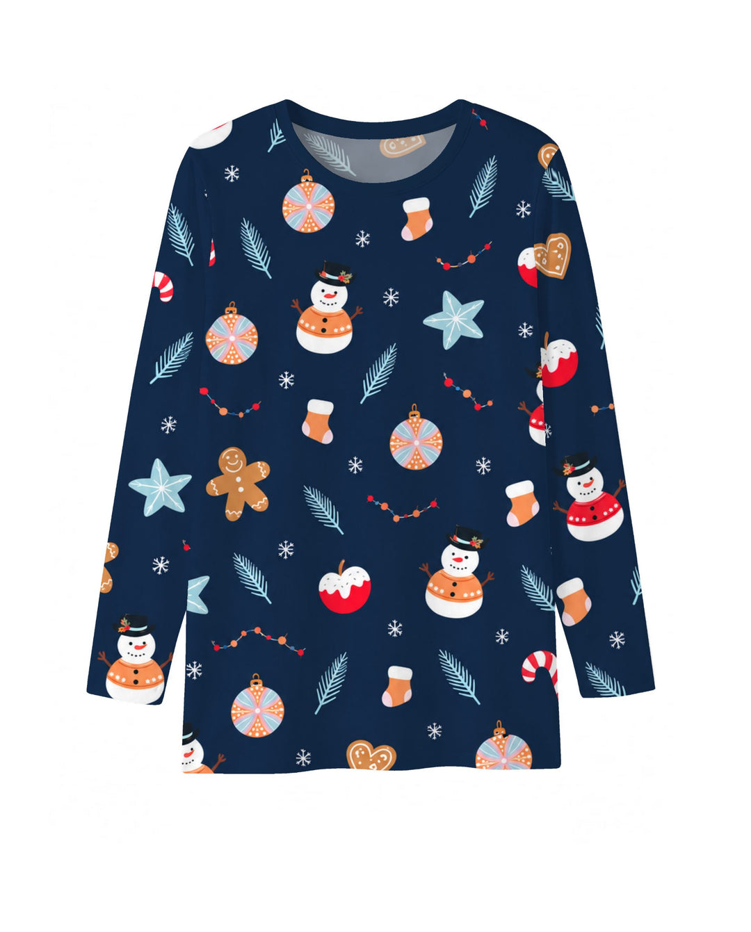 Midnight Snowman Christmas Treats Bamboo Men's Pajama Set