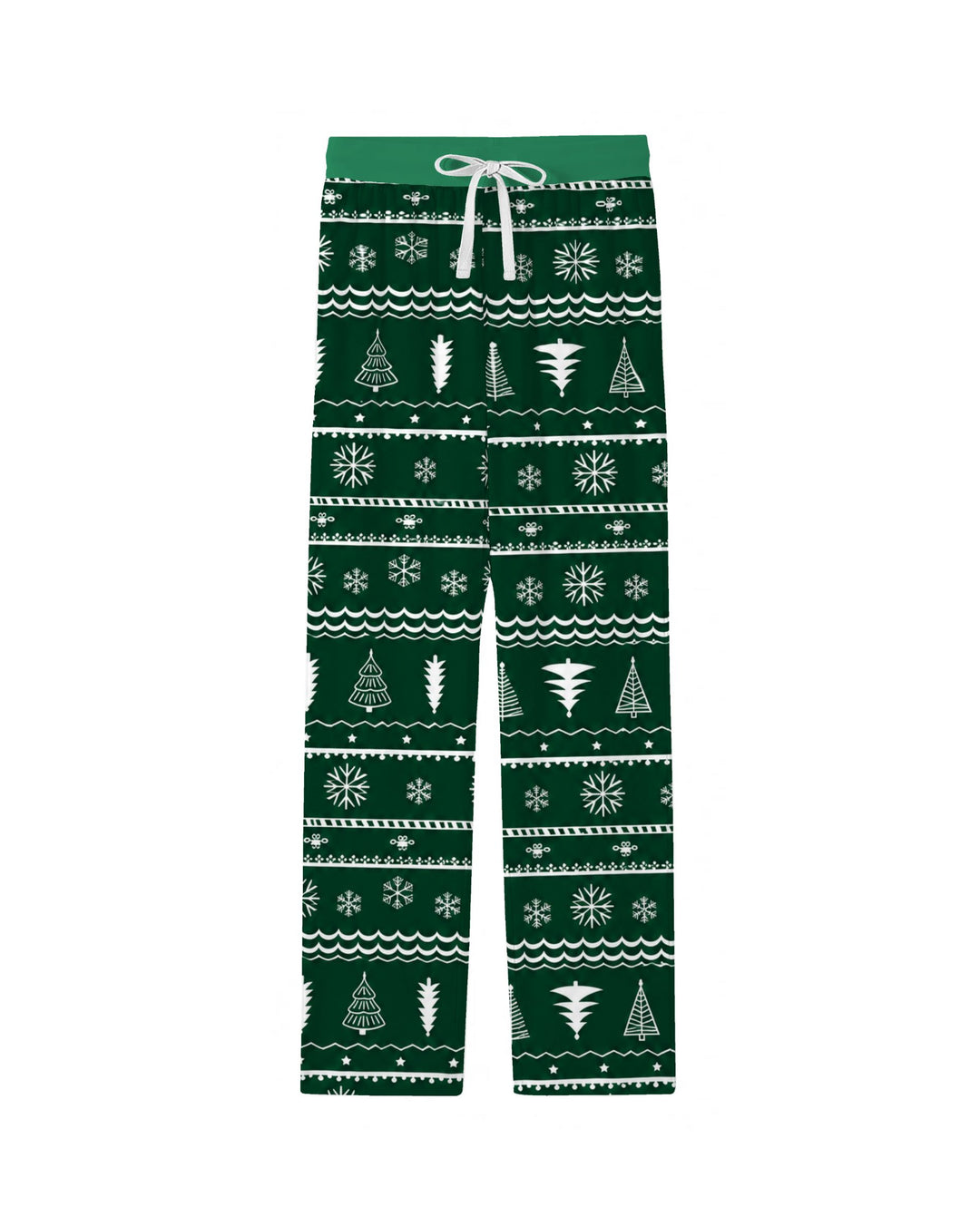 Evergreen Nordic Christmas Trees Bamboo Men's Pajama Set