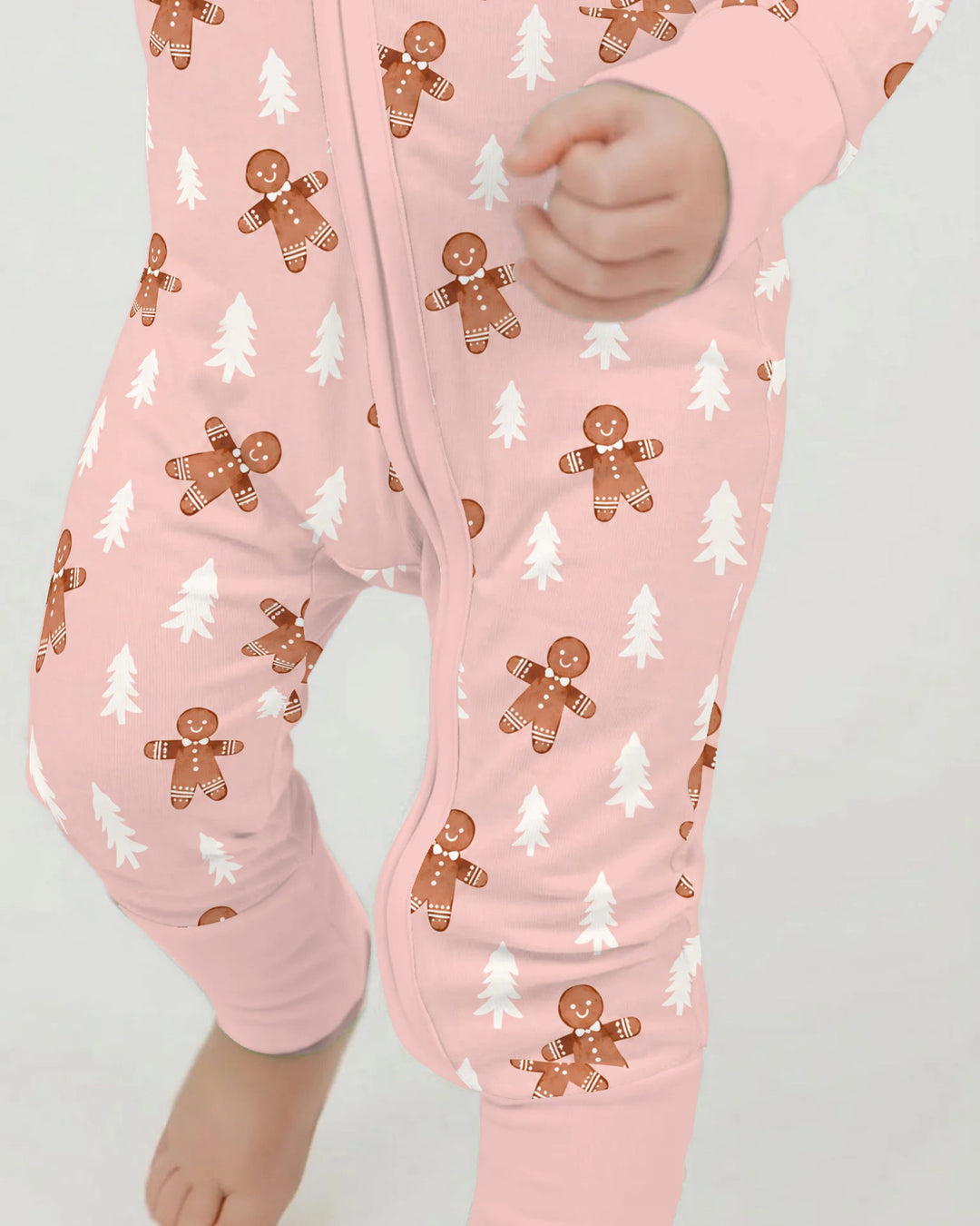 Pink Gingerbread Christmas Forest Bamboo Convertible Zippy