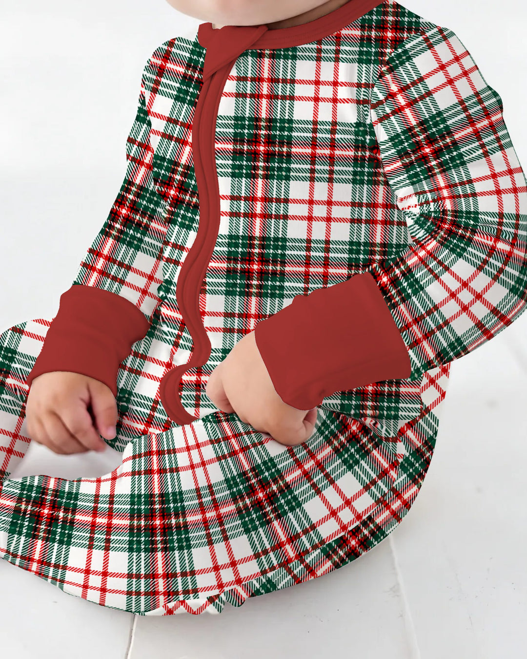 Classic Christmas Tartan Plaid Bamboo Convertible Zippy
