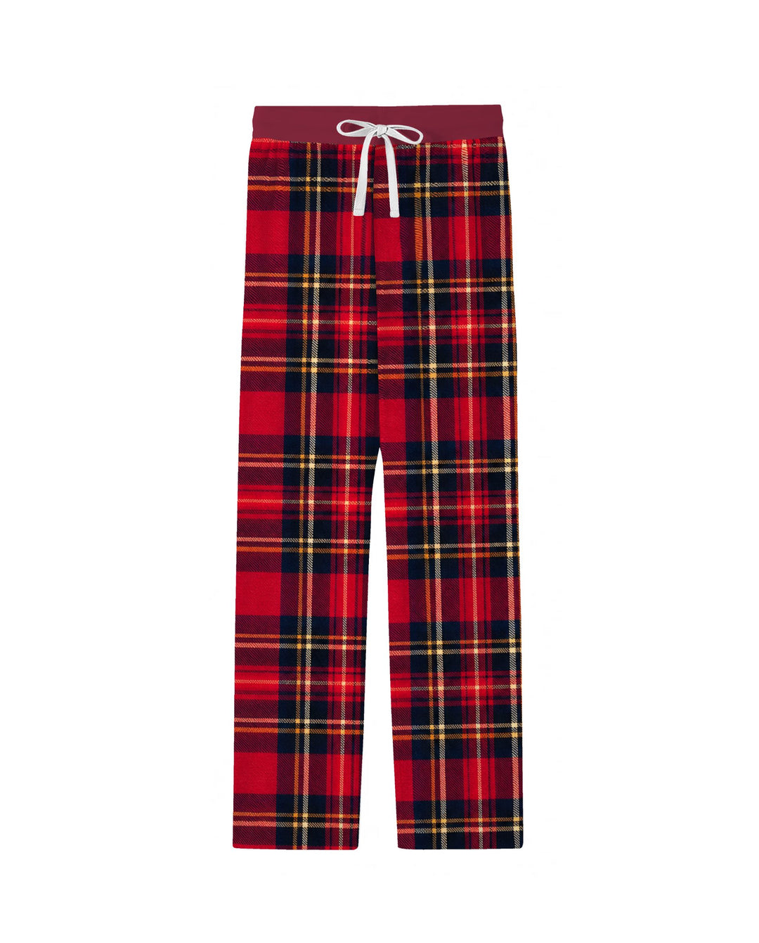 Classic Red Christmas Tartan Plaid Bamboo Men's Pajama Set