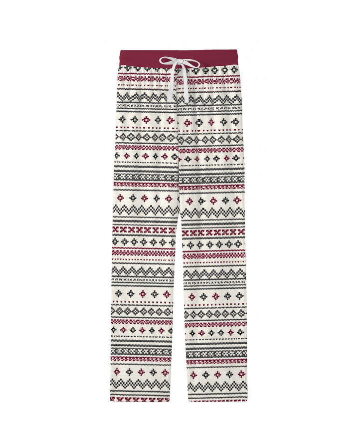Nordic Fair Isle Holiday Knit Bamboo Men's Pajama Set