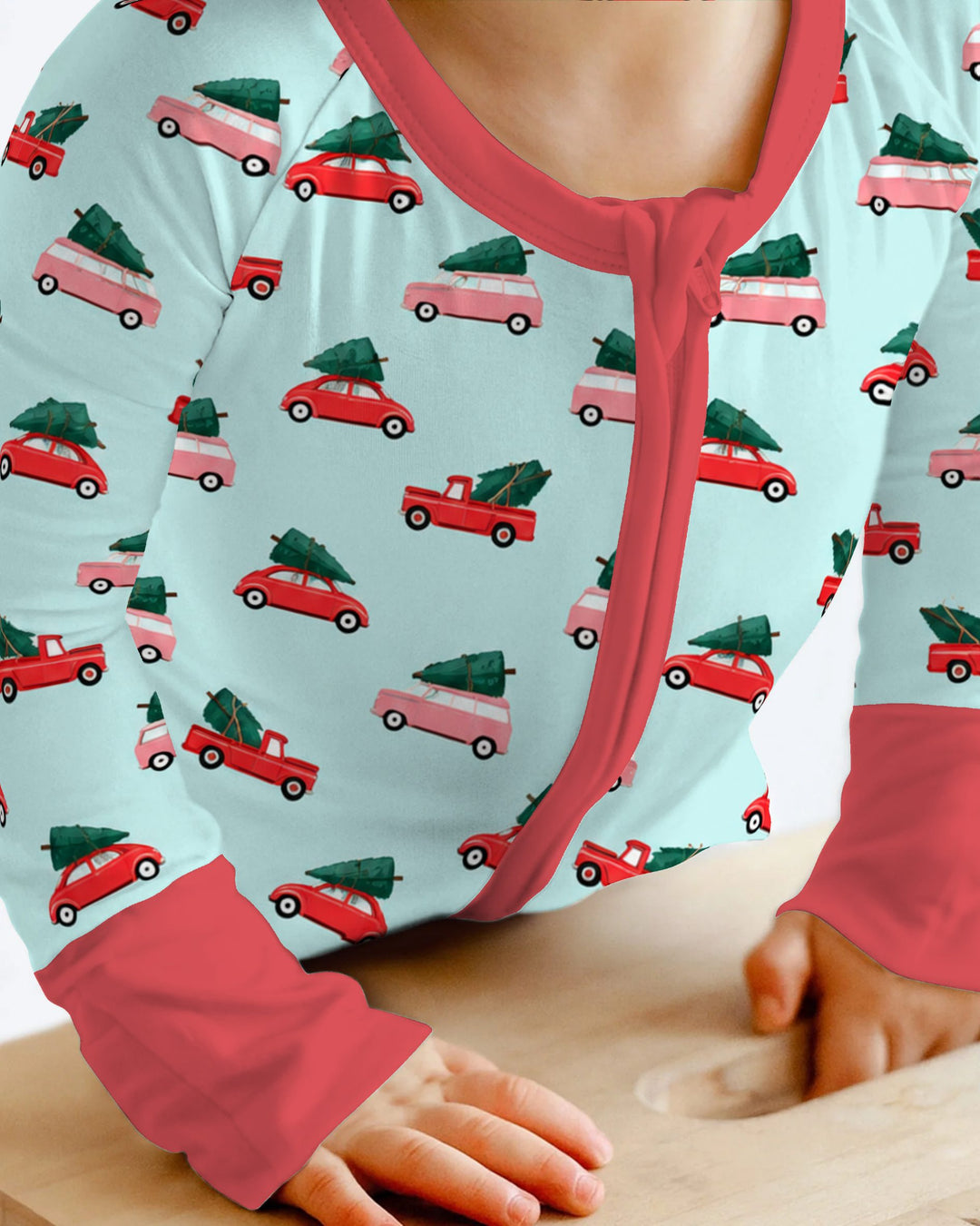 Christmas Tree Road Trip Cars Bamboo Convertible Zippy