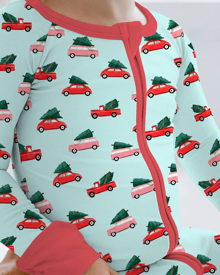 Christmas Tree Road Trip Cars Bamboo Convertible Zippy