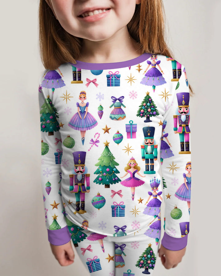 Sugar Plum Nutcracker Christmas Bamboo Two Piece Long Sleeve Pajama Set