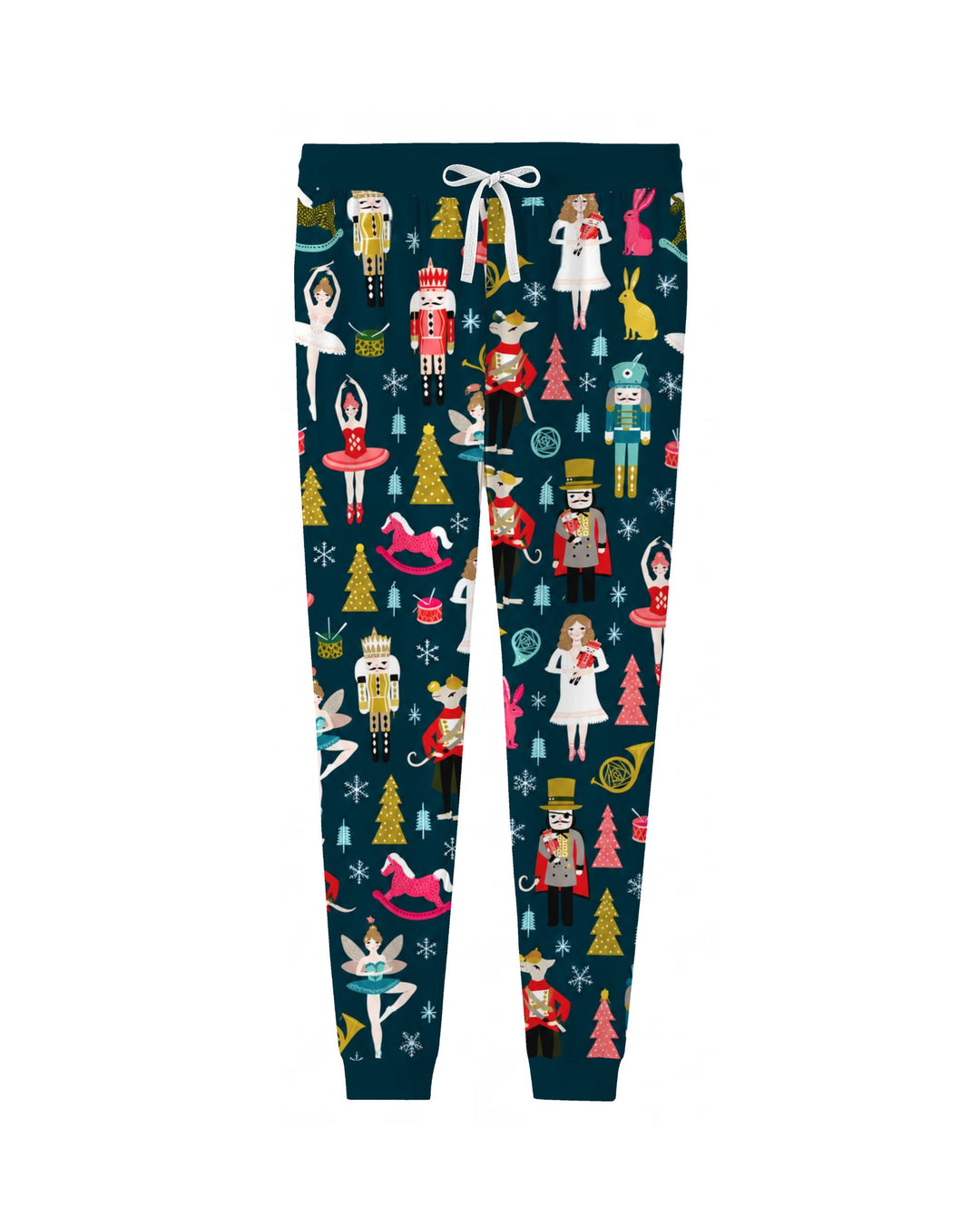 Whimsical Nutcracker Ballet Christmas Bamboo Women Pajama Set