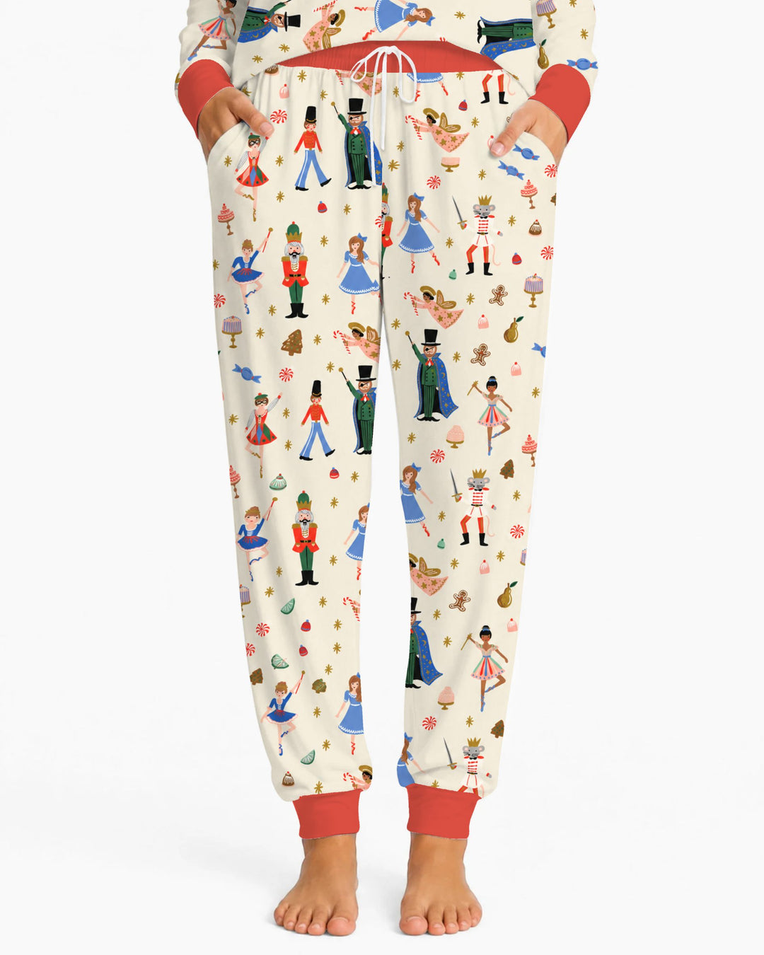 Whimsical Nutcracker Storybook Christmas Bamboo Women Pajama Set