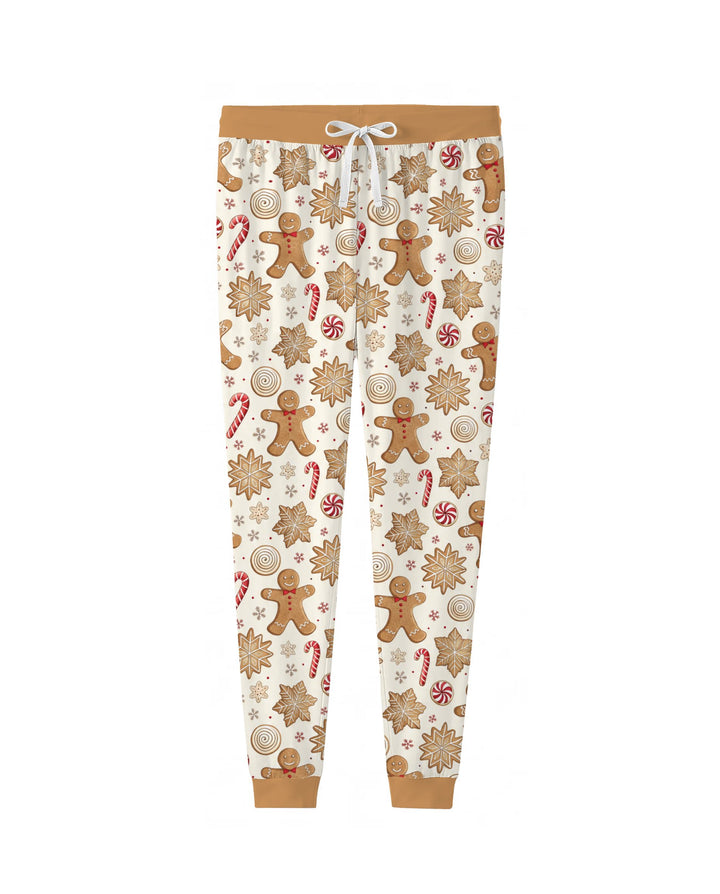 Gingerbread Man Christmas Cookies Bamboo Women Pajama Set