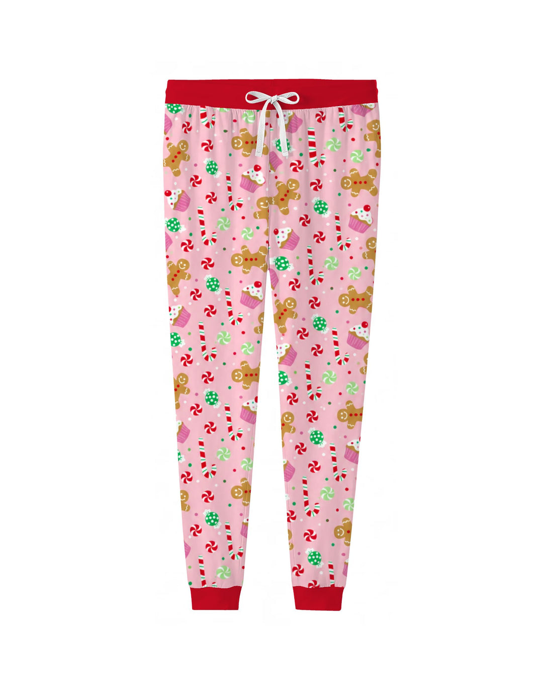 Pink Gingerbread Sweet Treats Bamboo Women Pajama Set