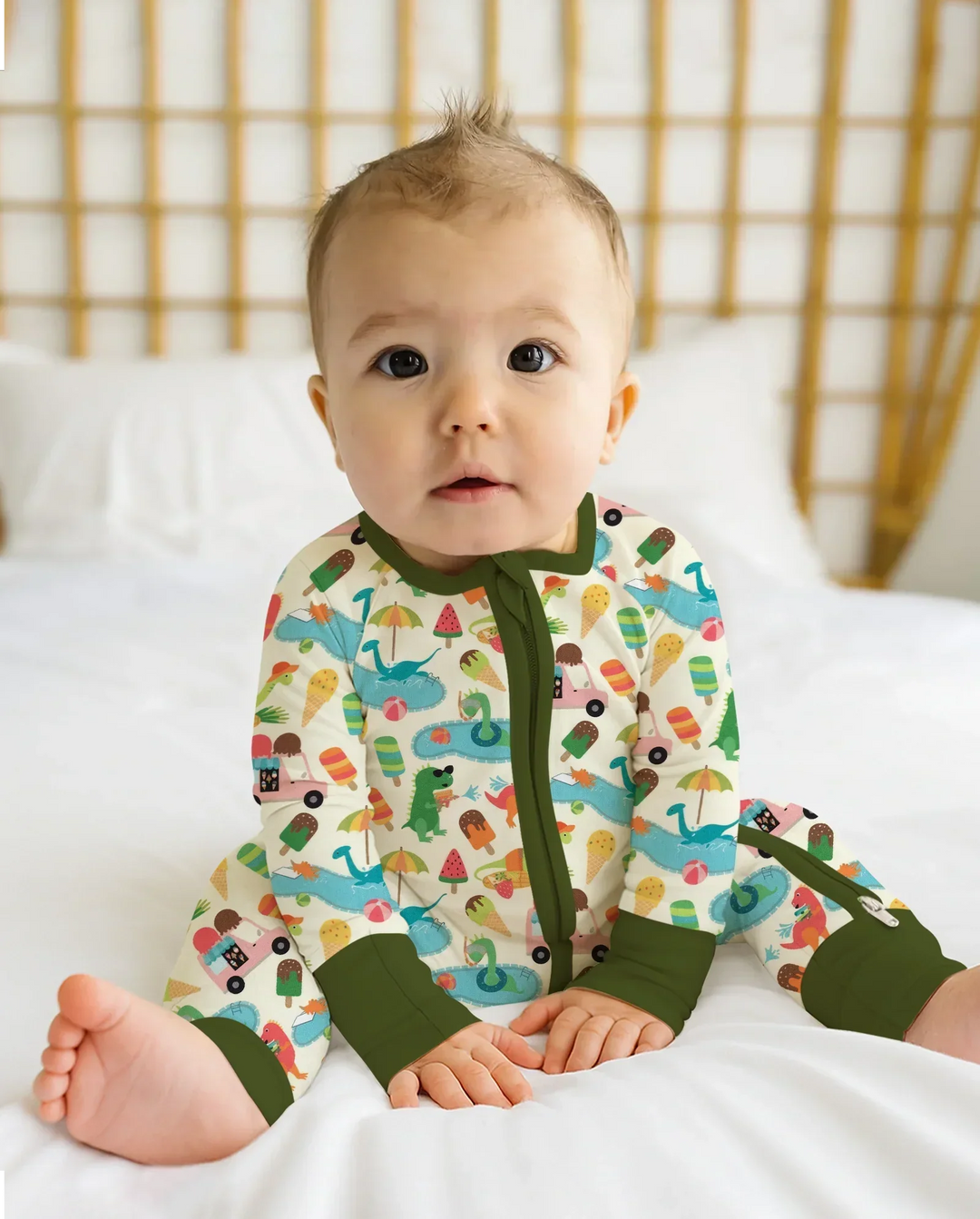 Dino Summer Splash Bamboo Convertible Zippy